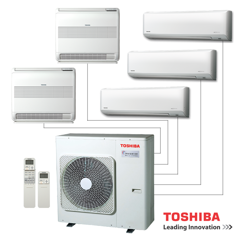 Toshiba Ras Pkvpg E Kw Btu R Heat Pump Multi Split